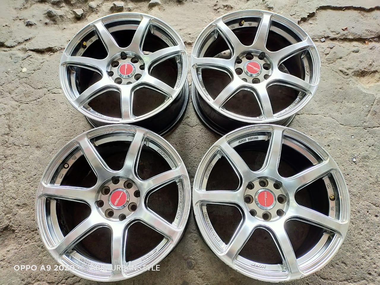 JUAL VELG WORK EMOTION RING 16 PCD 4X100/114,3 WARNA HYPER BLACK MURAH