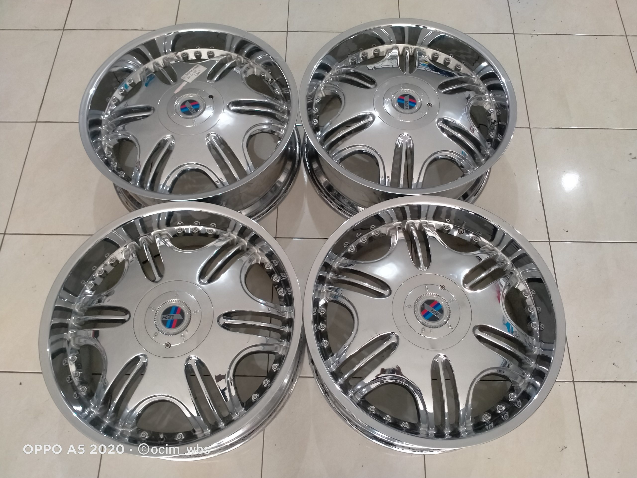 Jual VELG BEKAS B-CRHOOM RING 22X8,5 INC PCD 5x114 - 5x120 ET35