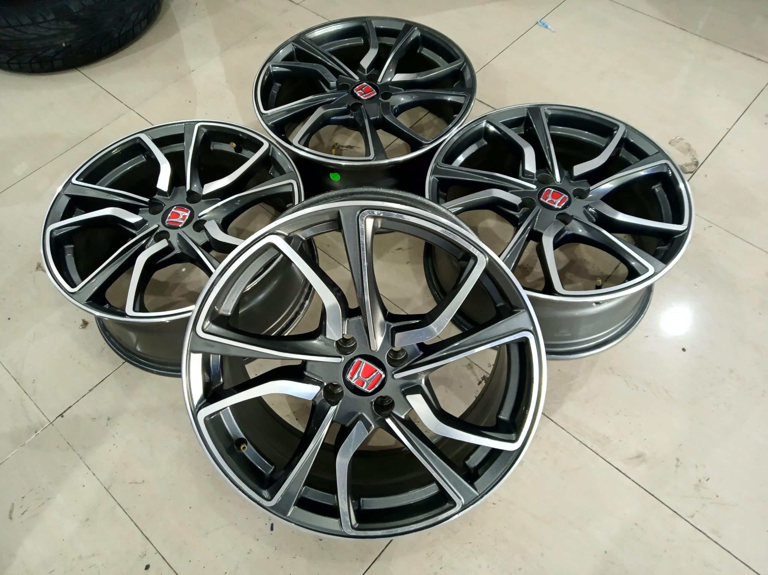 JUAL VELG BEKAS RACING MISATO R17X7,5 PCD 4X100 ET40