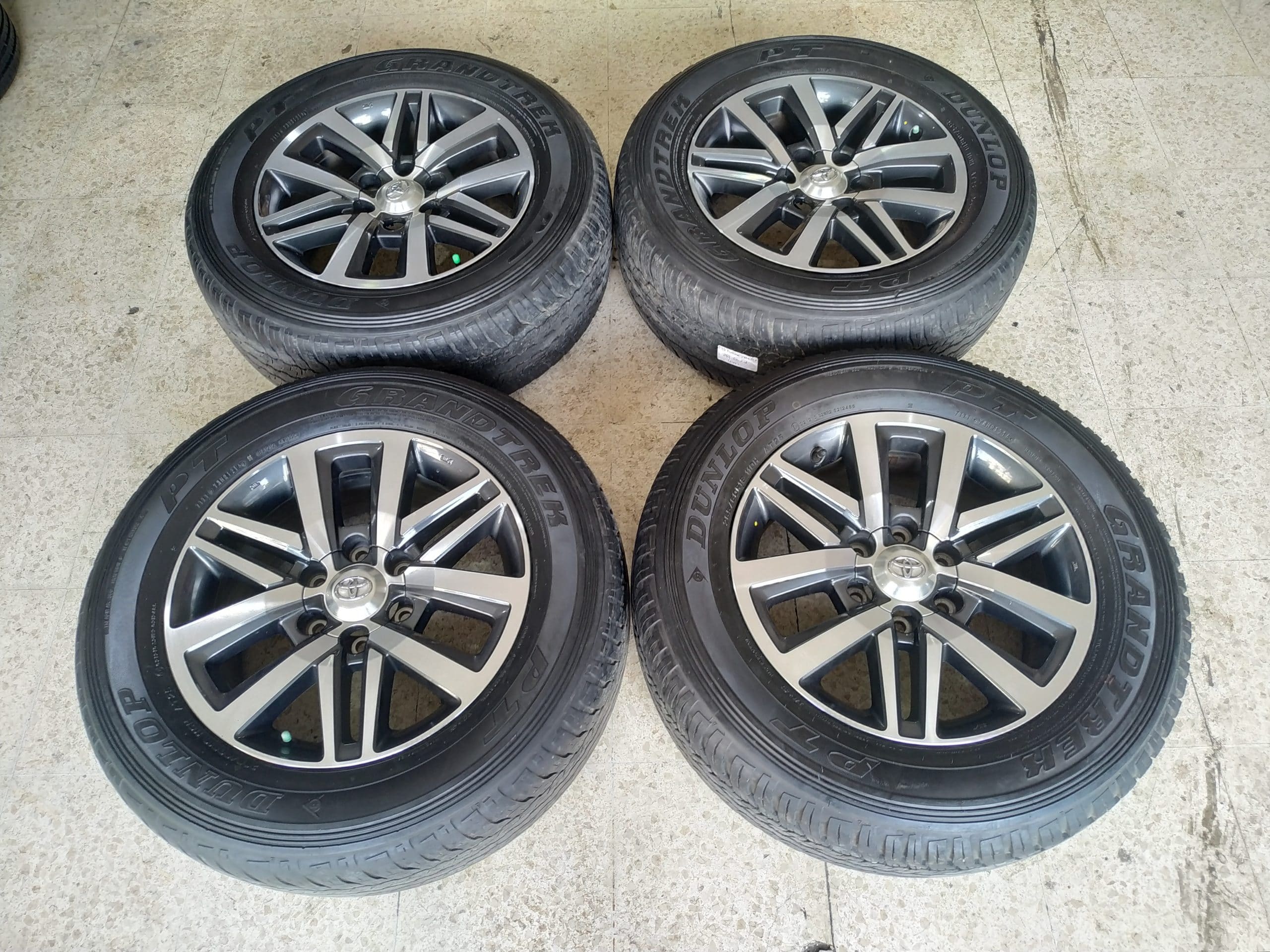 Dijual Velg OEM Original Fortuner VRZ Ring 18 + Ban Dunlop