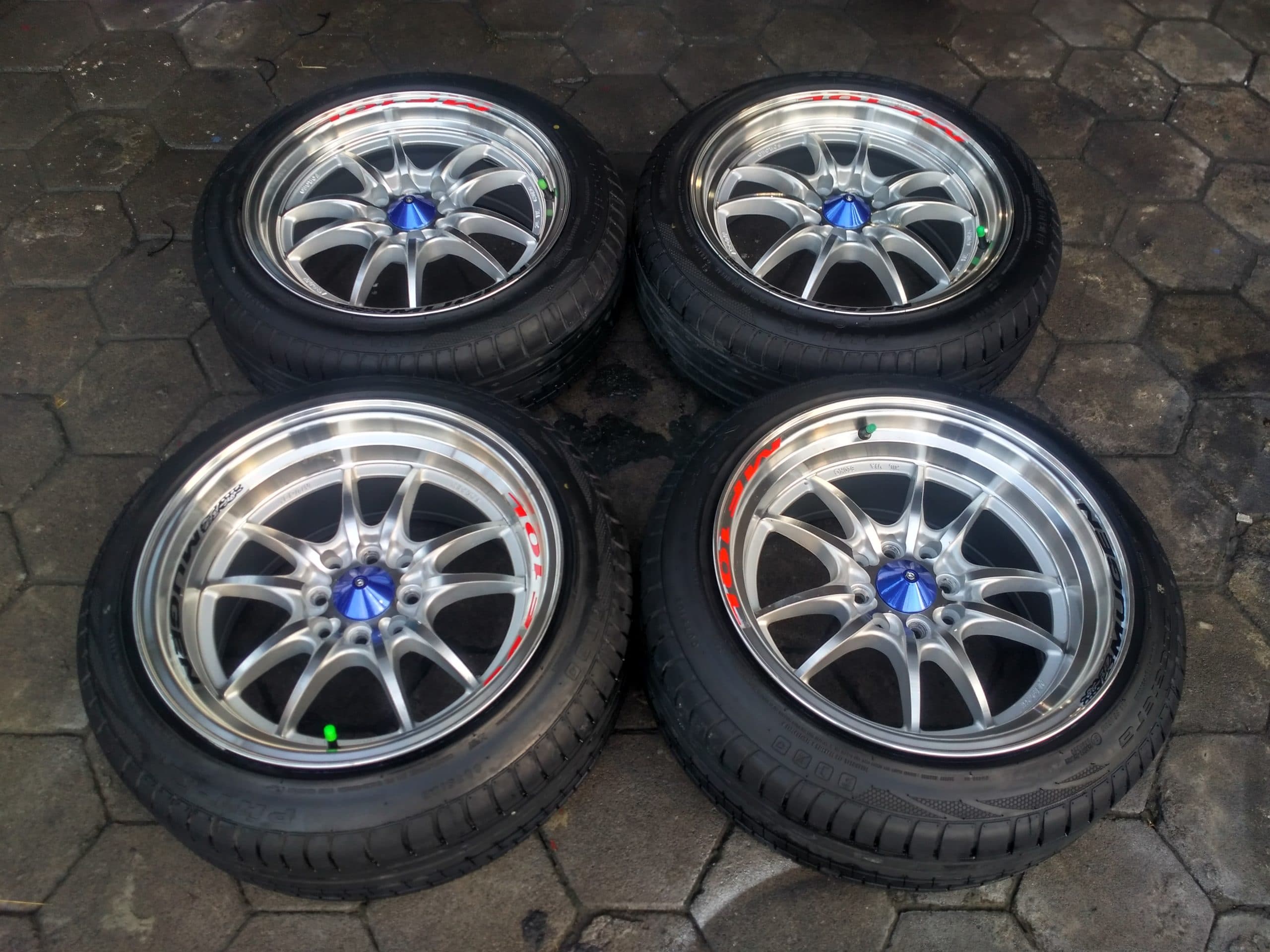 Jual velg mugen ring 16x7/8,5 pcd 4x100, 4x114 plus ban ...