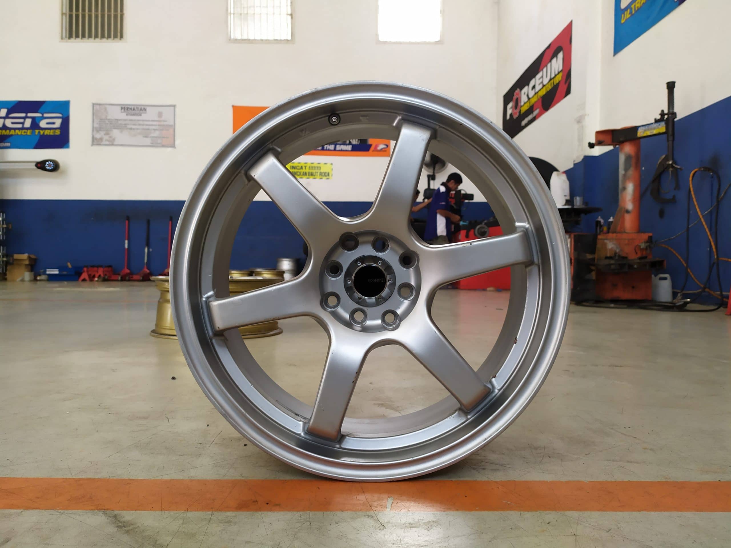 VELG BEKAS REP TE37 RING 18 COCOK LIVINA,JAZZ RS,MAZDA2 DLL