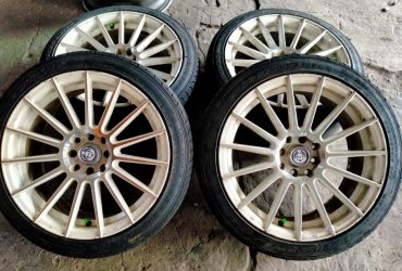 velg second CPW Ring 17 pcd 8×100/114 + ban 205/45