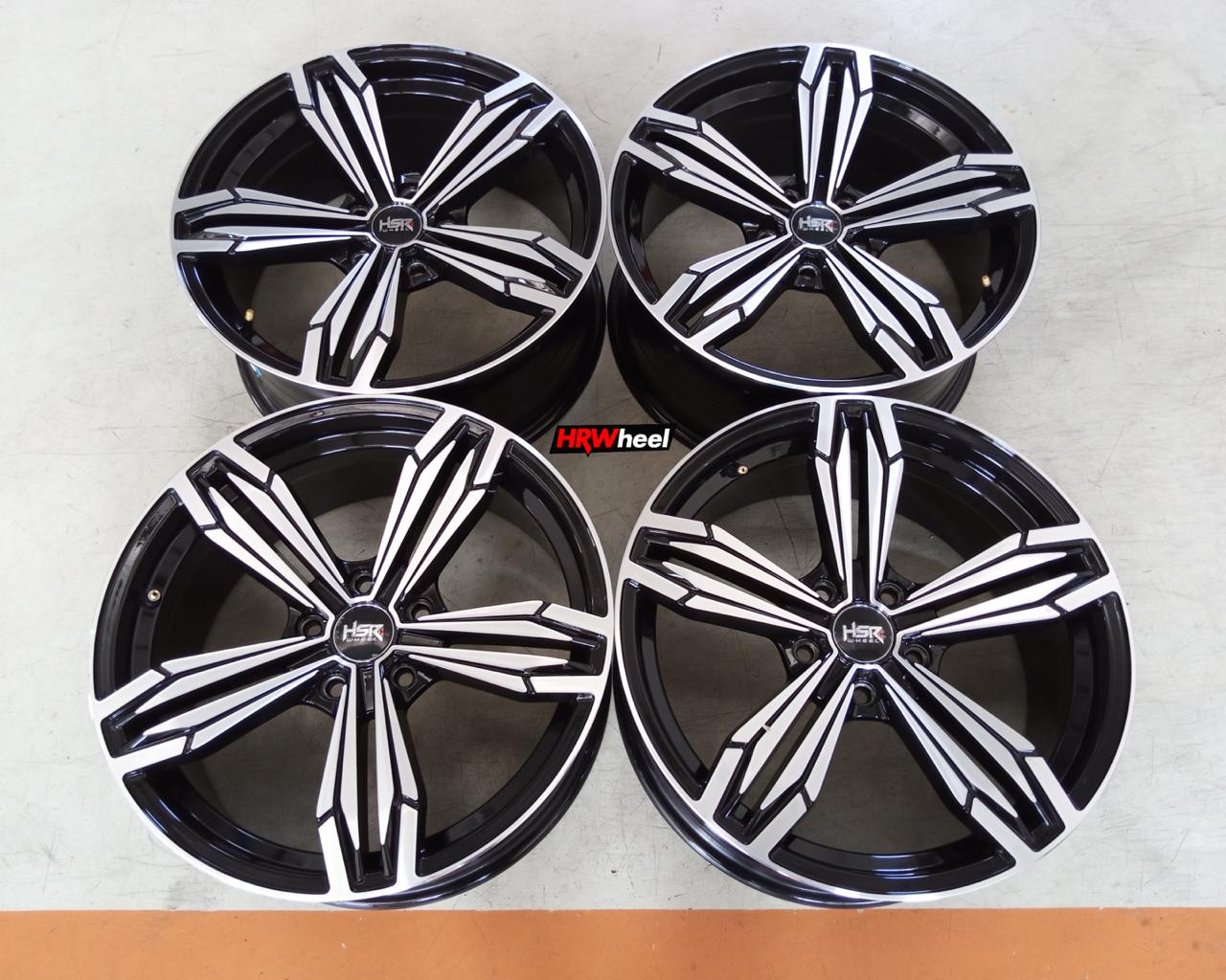 Velg Bekas HSR Type Merkin Ring 18×8 ET:40 Pcd:5×114,3 Black Polish