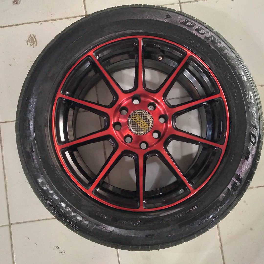 Velg racing avanza,xenia,livina dll ring 15 pcd 8X100-114,3 plus ban