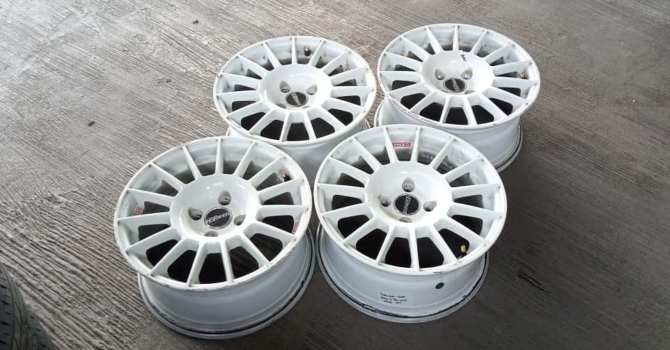 Velg mobil racing second Takasaki hsr ring. 15  lebar 7rata  pcd 4×100