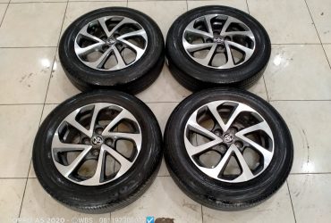 di jual velg mobil new agya trd ring 14 + ban brigston 175-65