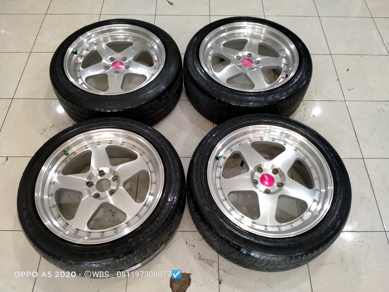 di jual velg hsr type joy ring 20×8,5/9,5 pcd 5×114 offset 45 velg only