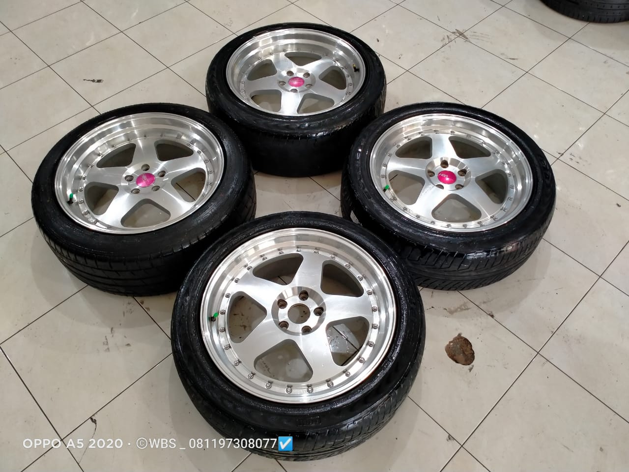 di jual velg hsr type joy ring 20×8,5/9,5 pcd 5×114 offset 45 velg only