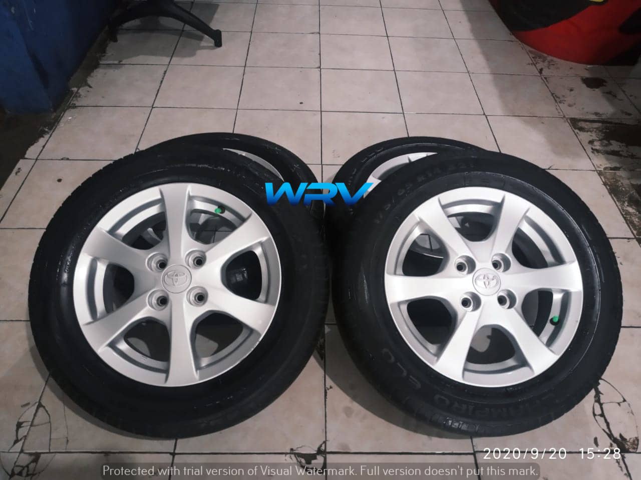 velg seken murah bekas agya ring 14×5 pcd 4×100 seken plus ban