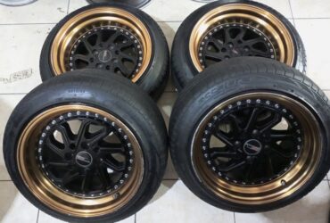 VELG MOBIL RACING BEKAS DOBO RING 15 LEBAR 8,9 PCD 4X100,4X114,3 ET28