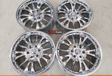 Velg Mobil Second Racing Chrome Ring 20 Baut 6×139,7 Cocok Pajero Fortuner