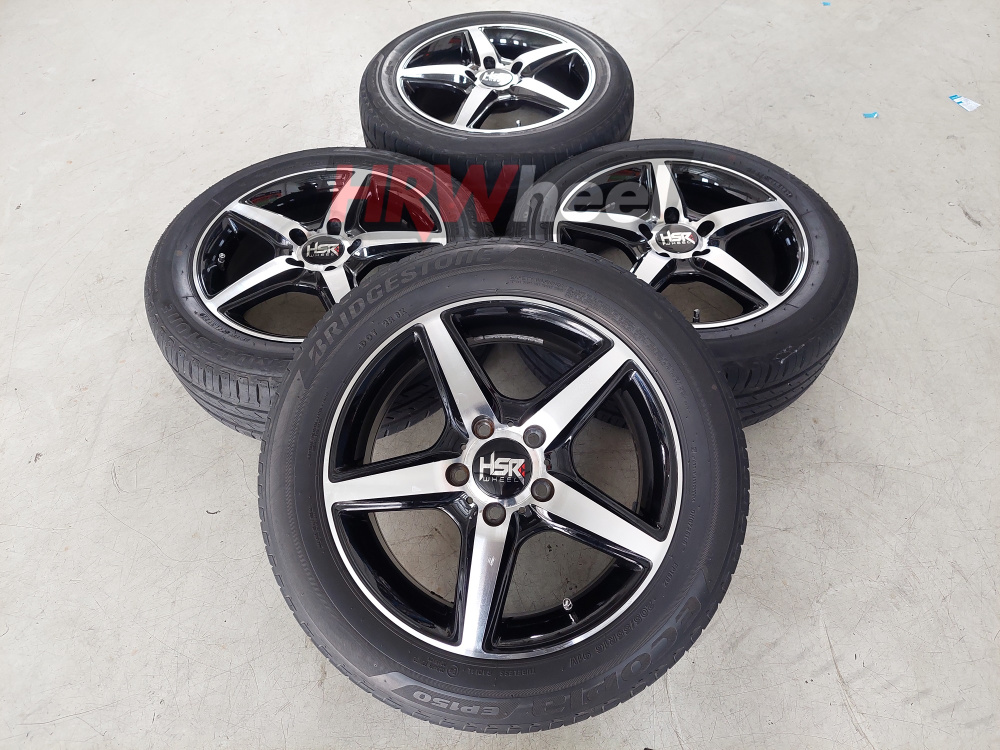 Velg Second HSR REA Ring 16 Lebar 7 PCD 5 x 112 ET 45 + Ban 205 55 R16