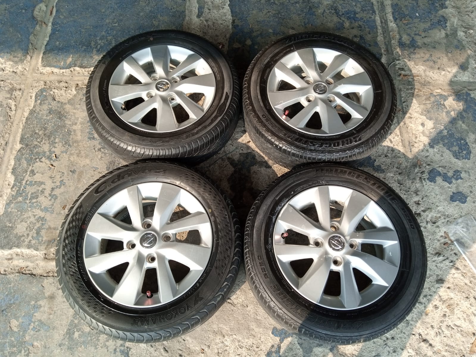 velg mobil bekas murah standar livina ring 15×5 lubang 4×114 seken bekas murah berkualitas