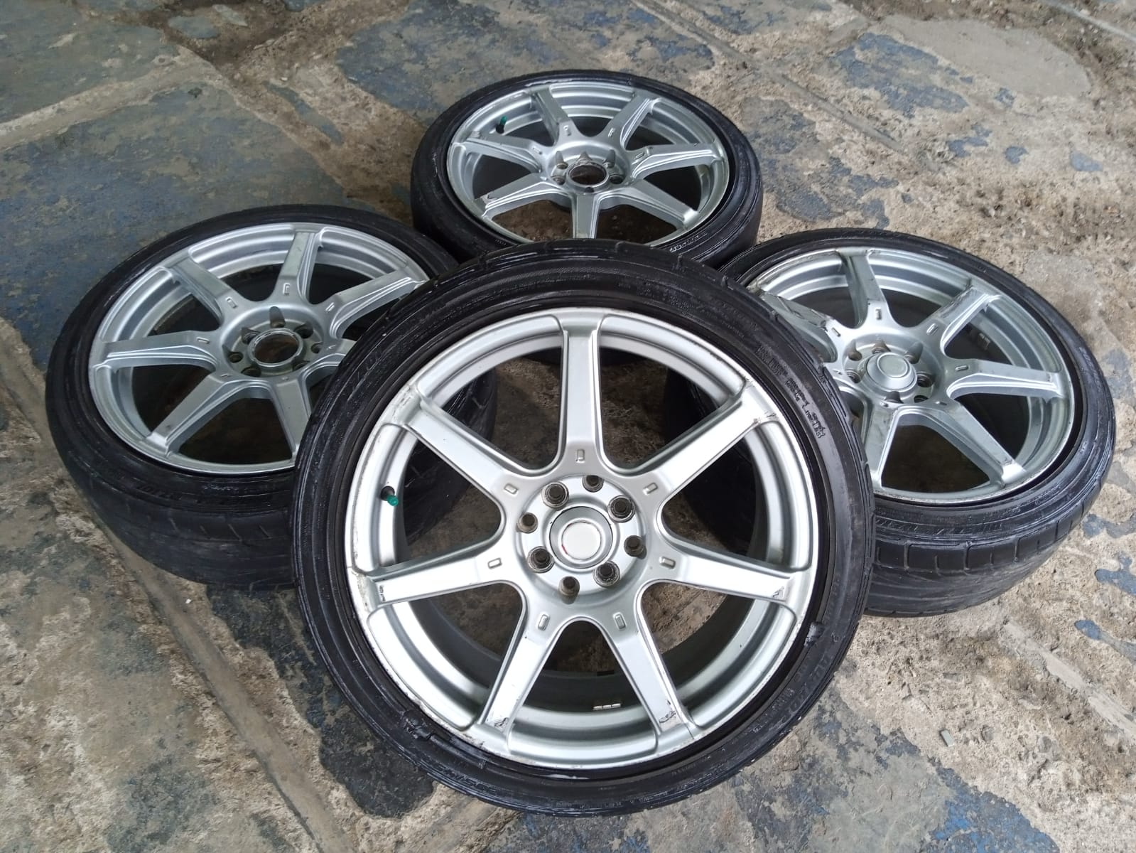 velg mobil bekas vosen ring 17×7 lubang 4×114 4×100 seken bekas murah geratis ongkir