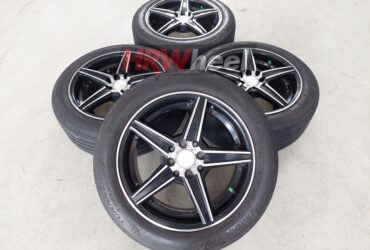 Velg Second Racing HSR Emission Ring 16 + Ban 195 55 R16 Untuk Mobil Vios Yaris